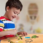 Imagimake Window Art Jungle Suncatcher Kit | Kids Crafts Supplies | Girls Toys Age 6-8 | Arts and Crafts for Kids Ages 8-12 | Creative Fun Craft Kit | Gifts for 5 Year Old Boys & Girls