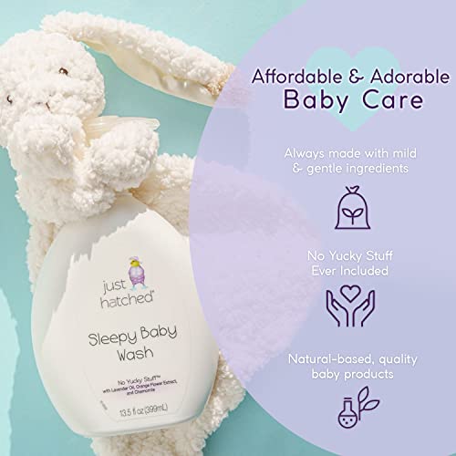 Sleepy Baby Wash Multi-Pack - Relaxing Bath + Body, Snuggly Yummy Fragrance, w/Essential Oils, Calming, Hypoallergenic, No Yucky Stuff & Harsh Ingredients, 13.5 fl oz (2 Pack)