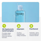 Torriden Dive in Toner 300ml (10.14 fl. oz.) | pH Balancing Facial Toning Water for Dry Skin | Hyaluronic Acid, Panthenol, Allantoin