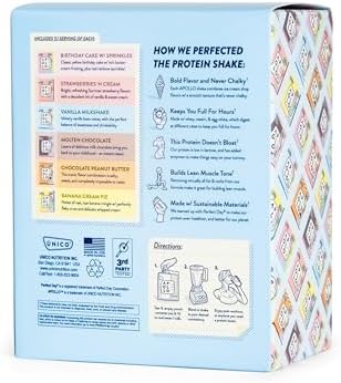 Unico Apollo Protein Powder Samples Variety Pack | Try 6 Flavors in 1 | Convenient Single-Serving Pouches | Non-Chalky Texture | 100% Grass-Fed Whey, Casein and Egg White Protein Formula