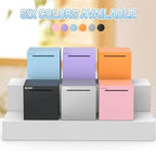 hizgo Adults Blue Piggy Bank, Stainless Steel Piggy Bank for Adults/Kids Must Break to Open, Unopenable Money Saving Box(4.72-inch, Blue)