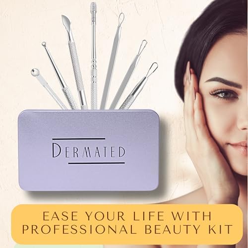 [16 Pcs] Blackhead Remover Tools 2025 Latest Pimple Popper Tool Kit | Stainless Steel Professional Pimple Extractor Tool Kit for Blackheads, Blemish, Comdone, Acne, Zit, and Whiteheads for Face & Nose