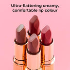 MCoBeauty Creme Matte Luxe Lipstick, Luxe Pink, Velvety Matte Finish for Bold Elegance, Vegan, Cruelty Free Cosmetics