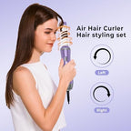 6 in 1 Blow Dryer Brush, Detachable Hair Dryer Brush Air Curler Air Styler Wrap, Curly Twist Hot Air BrushCurling Iron Brush, Blow Dryer Hot Brush Styler Negative Ion, Travel Hair Styling Tool