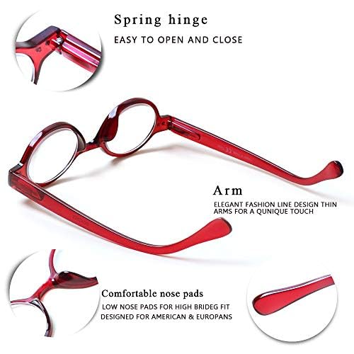 JOSCHOO 5 Pack Retro Round Reading Glasses Mini Small Comfortable Readers for Women Men (5 Mix, 2.5)Medium