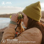 Nocs Provisions Field Issue Compact 8x32 Waterproof Binoculars, Shockproof, Fogproof, 8X Magnification, Bak4 Prism, Multi-Coated Lenses for Adults & Kids, Bird Watching, Hunting & Wildlife Viewing