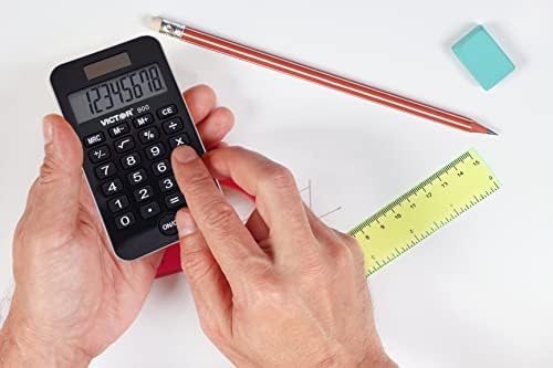 Victor 900 Antimicrobial Pocket Calculator, 8-Digit LCD