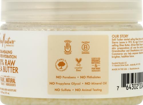 100% Raw Shea Butter Intensive Hair and Skin Moisture by Shea Moisture for Unisex - 10.5 oz Oil
