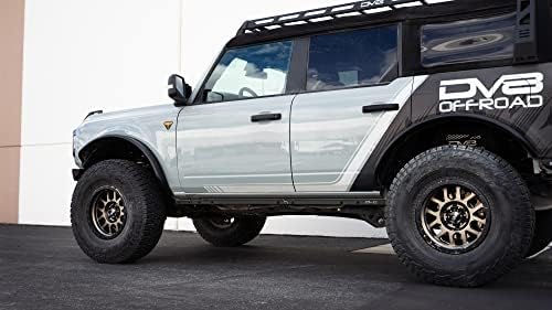 Pinch Weld Covers for 2021-2024 Ford Bronco 4-Door | Covers Up Unsightly Pinch Weld | Bolt-On Installation | Micro-Texture Black Powder Coat | DV8 Offroad