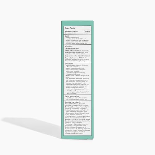 Active Skin Repair SPF 50 EWG-Certified Hydrating Daily Sunscreen and Face Moisturizer, Non-Nano Zinc, Non-Toxic Broad Spectrum Protection Hydrating Mineral Facial Sunscreen, 1.7 fl. oz.