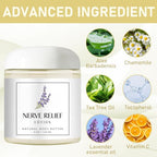 Neuropathy Cream, Magnesium Cream for Neuropathy, Nerve Relief Lotion for Feet Hand Nerve Neuropathy No Greasy Body Lotion Cream with Natrural Ingredients For Soothing Body Day Night, Lavender