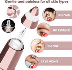 Electric Eyebrow Razor for Women,Eyebrow Hair Remover, Painless Eye Brow Trimmer Shaper with LED Light, USB Rechargeable, Eye Brow and Face Epilator as Stockings Stuffers