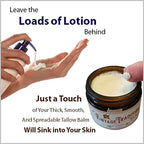 Vintage Tradition Beef Tallow All Purpose Balm – Healing, Hydrating Floral Skin Care Salve Replaces Body Lotion, Hand Cream, More – Essential Oil, Olive Oil, and Grass-Fed Tallow, 2 fl. oz.