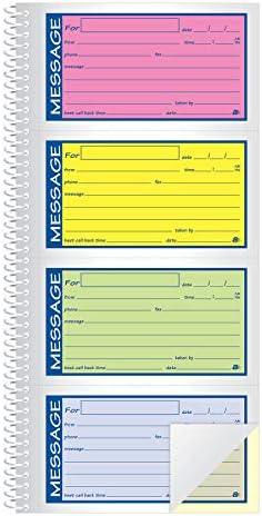 Adams® High Impact Phone Message Book, 2-Part Carbonless, 5-1/4" x 11", 200 Sets per Book (SC1153RB)