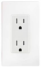 Leviton 15 Amp Decora Tamper-Resistant Duplex Electrical Wall Outlet, 10 Pack, T5325-WMP, White