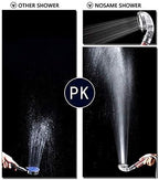 Nosame Shower Head, Filter Filtration High Pressure Water Saving 3 Mode Function Spray Handheld Showerheads 1.6 GPM for Dry Hair & Skin SPA