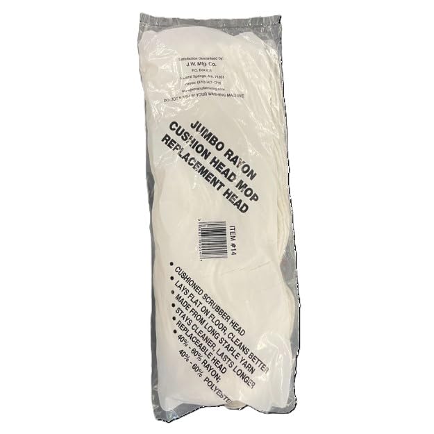 Jumbo Rayon Replacement Mop Head 24-Pack