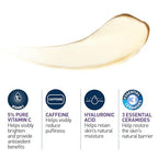 CeraVe Skin Renewing Vitamin C Eye Cream, Vitamin C, Hyaluronic Acid, Ceramides & Caffeine, Under Eye Cream For Dark Circles and Puffiness, Fragrance Free & Ophthalmologist Tested, 0.5 Fl. Oz