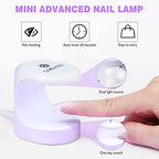SAVILAND 30ML Gel X Nail Glue U V Light: 2 Pcs Gel Nail Glue and U V Nail Lamp for Nails, Gel X Nail Kit with Lmap Fast Curing Nail Glue for Gel X Extension DIY Home Nail Art