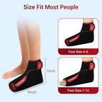 Comfytemp 5000mAh Cordless Red Light Therapy for Foot, Portable Near Infrared Light Therapy Heat Therapy Foot Wrap, Wireless Light Shoe for Foot Ankle Heel Joint Pain Relief, 9'' x 7''