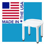 Carex Universal Bath Seat and Shower Chair, Heavy Duty Shower Bench for Bathtub, Safety Bath Seat Stool for Seniors and Disabled, Supports up to 400 lbs, Adjustable Height Shower Bench for Inside Tub