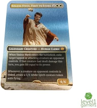 Custom Metal Creature MTG Card – Personalized Magic Card Design on Brushed Aluminum – Create Your Own Unique Collectible Gift for MTG Players