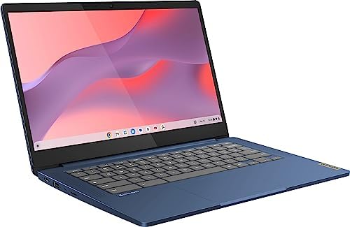 Lenovo Flagship Chromebook, 14'' FHD Touchscreen Slim Thin Light Laptop Computer, 8-Core MediaTek Kompanio 520 Processor, 4GB RAM, 64GB eMMC, WiFi 6,Chrome OS, Abyss Blue
