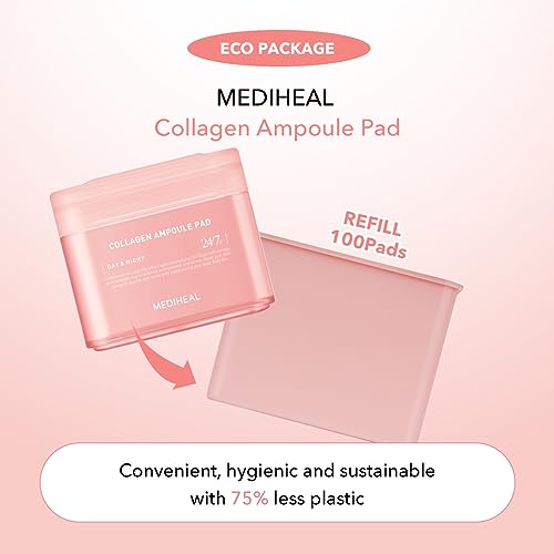 MEDIHEAL Daily Collagen Ampoule Toner Pads (1+1)