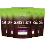 Specialty Volcanic Nicaraguan - 2014 Bold Dark Roast Coffee, Rich & Intense, Low Acid, 91 Point, SHG, Small Batch Roasted, Farm Direct, 100% Single-Origin | Santa Lucia | Whole Bean, 5 Pounds (5-16oz)