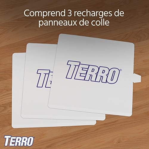 TERRO T231 Flea Trap Refills - Replacement Flea Trap Glue Boards,White, 3 Count (Pack of 1)