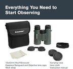 Celestron - Nature DX 10x42 Binoculars – Ideal for Birding and Outdoors – 42mm Objective Lenses – 5.8° Field of View – BaK-4 Prisms – Fully Multi-Coated – Waterproof and Fogproof