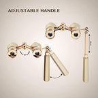 Yourelexit® Opera Glasses Binoculars 3X25 Lorgnette Theater Glasses Optical BK9 Mini Compact Lightweight Built-in Foldable Adjustable Handle Vintage for Adults Kids Women in Musical Concert Cinema