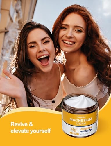 Natural Topical Magnesium Cream for Sleep,Nighttime Magnesium Lotion for Pain and Leg Cramps,Muscle Relaxation,Calm,Deep Hydration for Skin Care.(Vanilla)