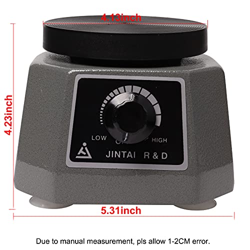 Dental Lab Vibrator 4" Round Lab Equipment Shaker Oscillator Heavy Duty Platform Roundness Vibrator Plaster 110V 100W