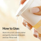 The Honest Company 2-in-1 Cleansing Shampoo + Body Wash, Gentle Enough for Baby, Dermatologist Tested, Tear-Free, Hypoallergenic, Fragrance-Free