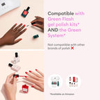 MANUCURIST • Green Flash Nail Polish Remover • Green Flash and Regular Nail Polish Remover • Effective Plant-Based • Acetone-Free Gel Nail Polish Remover • 3.38 fl oz
