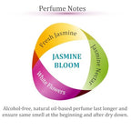 Zoha Jasmine Bloom Oil Perfume for Women & Men, Roll On Perfume Oil and Jasmine Perfume Spray, Alcohol Free Skin Moisturizing Jasmine Oil Perfume