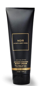 Bath and Body Works Men's Collection Ultimate Hydration Ultra Shea Body Cream 8 Oz 2 Pack (Noir)