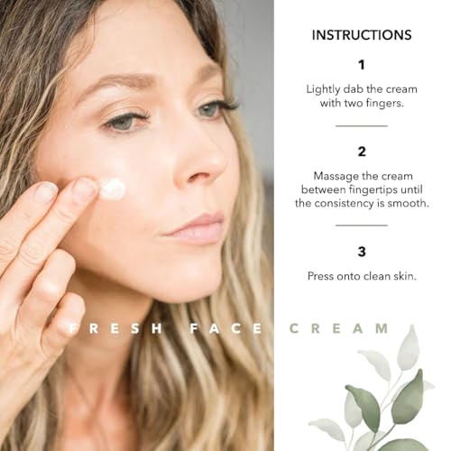 Pretty farm girl Fresh Face Tallow Cream - Ultra-Hydrating & Nourishing - Floral & Refreshing Scent - Handmade - All Skin Types - For Around the Eyes, Neck, and Lips