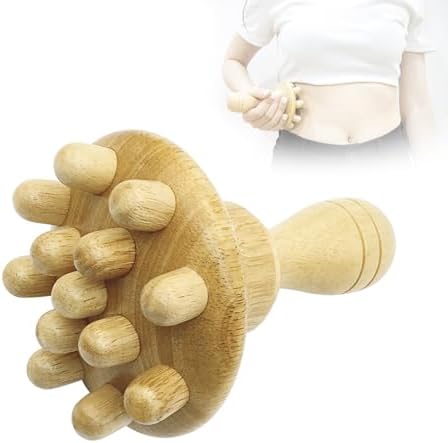 Wood Therapy Massage Tool Wooden Lymphatic Drainage Massager One-Handed Body Sculpting Tools,Physical Therapy Tools, Muscle Scraping Tool,Gua Sha Wood Therapy Tool-5.5 * 4.3 inches