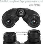 Occer 12x25 Compact Binoculars for Adults and Kids, Large Eyepiece Waterproof Binocular with Low Light Vision,High Powered Easy Focus Binoculars for Bird Watching,Outdoor Hunting,Travel,Sightseeing