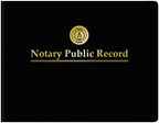 Adams Notary Public Record Journal, 11 x 8.5 Inches, 6 Entries Per Page, 63 Pages Per Book, Black (AFR90)
