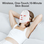 Red Light Mask For Face, 7-1 Colors Red Light Face Mask, Facial Mask Skincare At Home, Cordless, Portable and Rechargeable