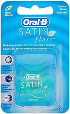 Oral-B Satin Floss Mint - 25 m, Set of 3 by Oral-B