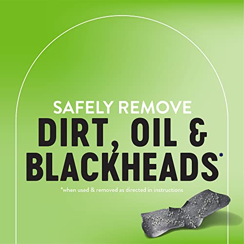 Bioré Men's Oil Control Charcoal Deep Cleansing Pore Strips, Blackhead Strips With Charcoal for Men, Blackhead Remover Strips For All Skin Types, Pore Strips for Blackheads, 18 Count