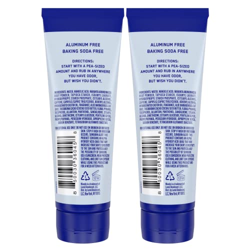 Mando Whole Body Deodorant For Men - Invisible Cream - 72 Hour Odor Control - Aluminum Free, Baking Soda Free, Skin Safe - 3 ounce (Pack of 2) - Pro Sport