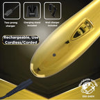 Supreme Trimmer 2-in-1 Hair Trimmer & Men's Foil Shaver | Electric Razor Barber Haircut Kit Mens Beard Trimmer ST5200 & STF602 | Gold Bundle