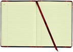 Adams Record Ledger, 8.25 x 10.75 Inches, 5 Squares per Inch, 300 Tinted Pages, Black and Maroon (ARB810R3M)