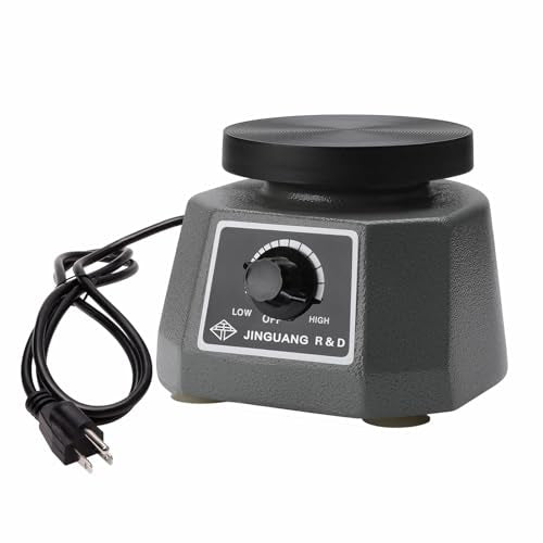 Dental Vibrating Plate, Smooth and Reliable Vibrating Table, High Power Dental Vibrator 4", Small Size Round Plaster Oscillator, Non-Slip Lab Vibrator