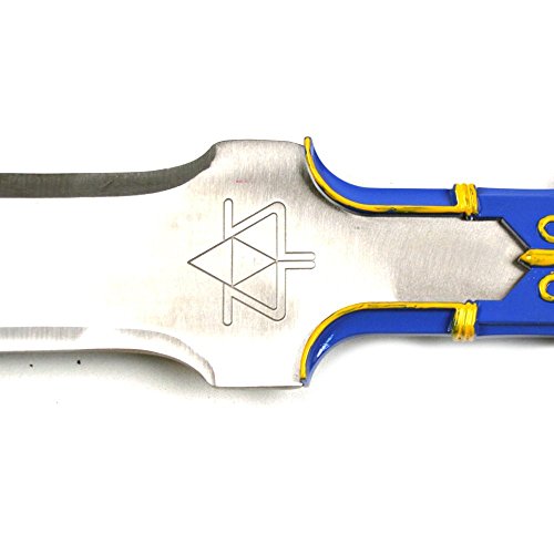 Zelda Link Master Sword Twilight Princess Fantasy Sword with Plaque - Blue (Blue)